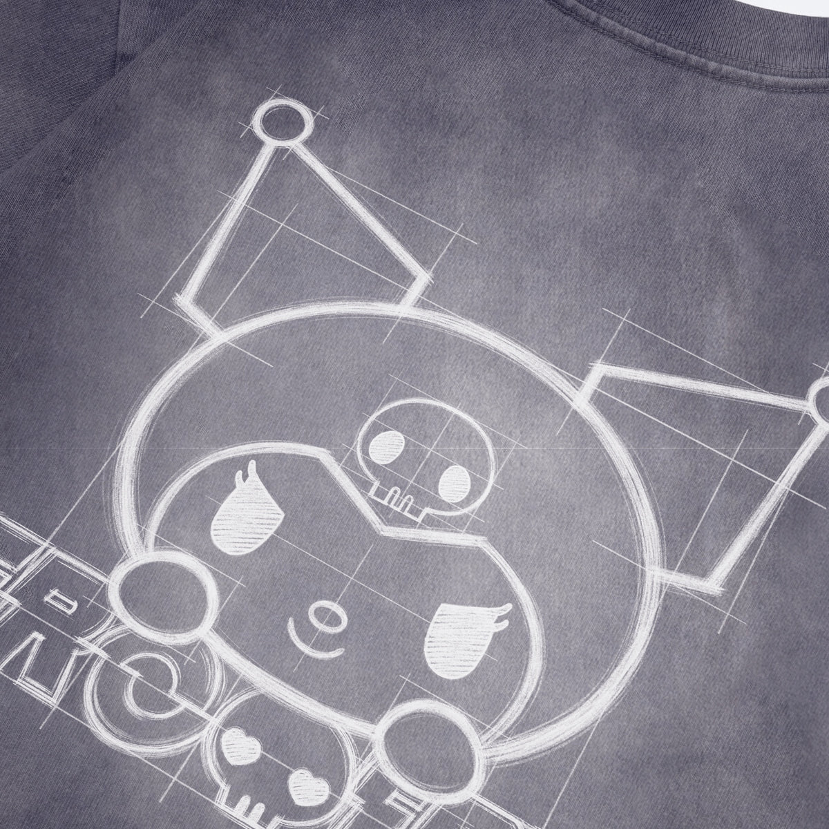 KUROMI SKETCH KUROMI WASHED GRAPHIC TEE/ FADED PURPLE