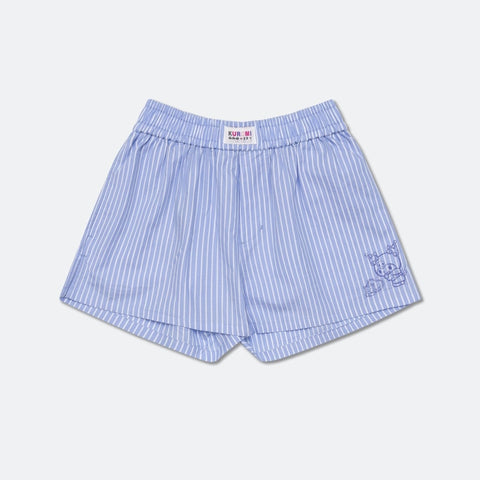 KUROMI STRIPE BOXER SHORTS/ BLUE