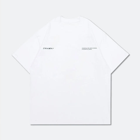 GROCERY LAST DANCE OF THE GOAT GRAPHIC TEE BY ADAM LISTER - WHITE