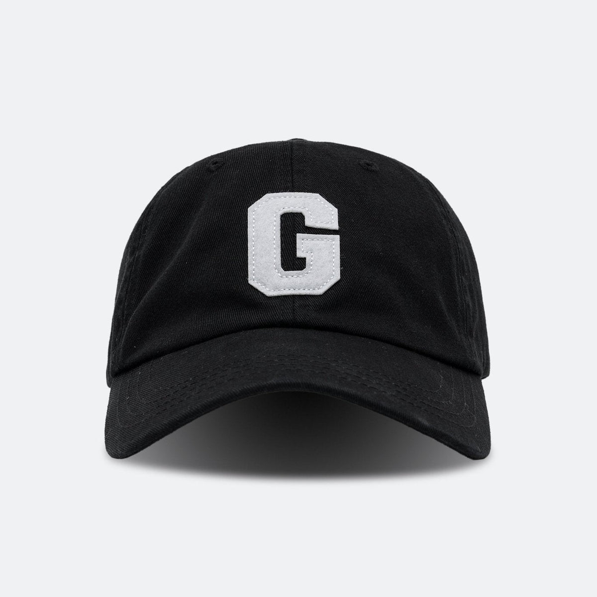 LIGHT WASHED G LOGO CAP/ BLACK