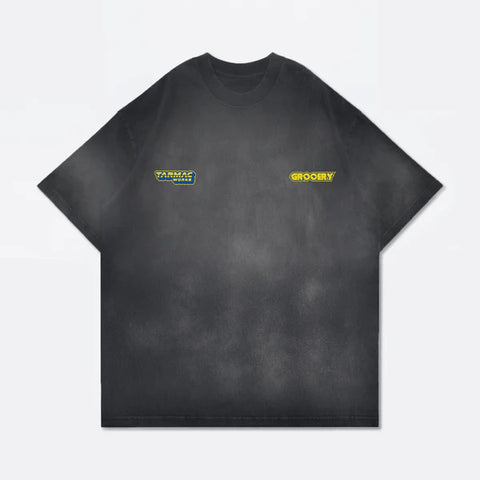 TOY STORY WASHED LOGO INVOICE TEE - WASHED BLACK