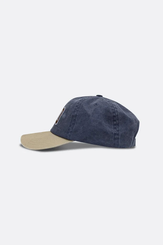 TWO TONE LIGHT WASHED CAP/ NAVY