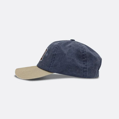 TWO TONE LIGHT WASHED CAP/ NAVY