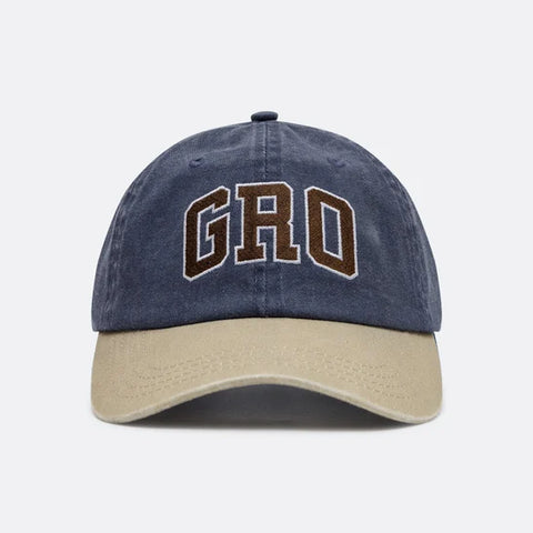 TWO TONE LIGHT WASHED CAP/ NAVY