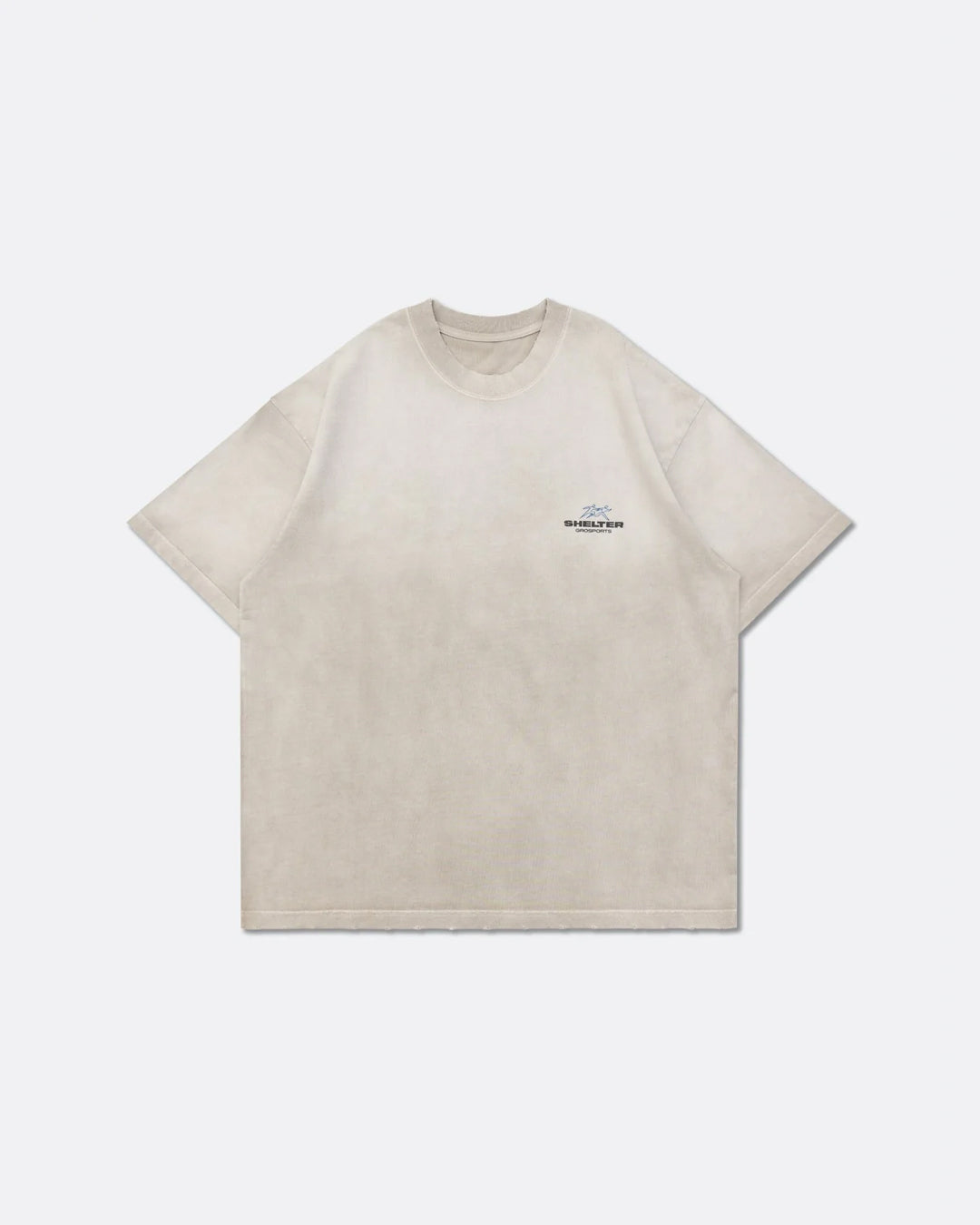 GROSPORTS X Shelter Athletics Community Washed Graphic Tee - Faded Beige