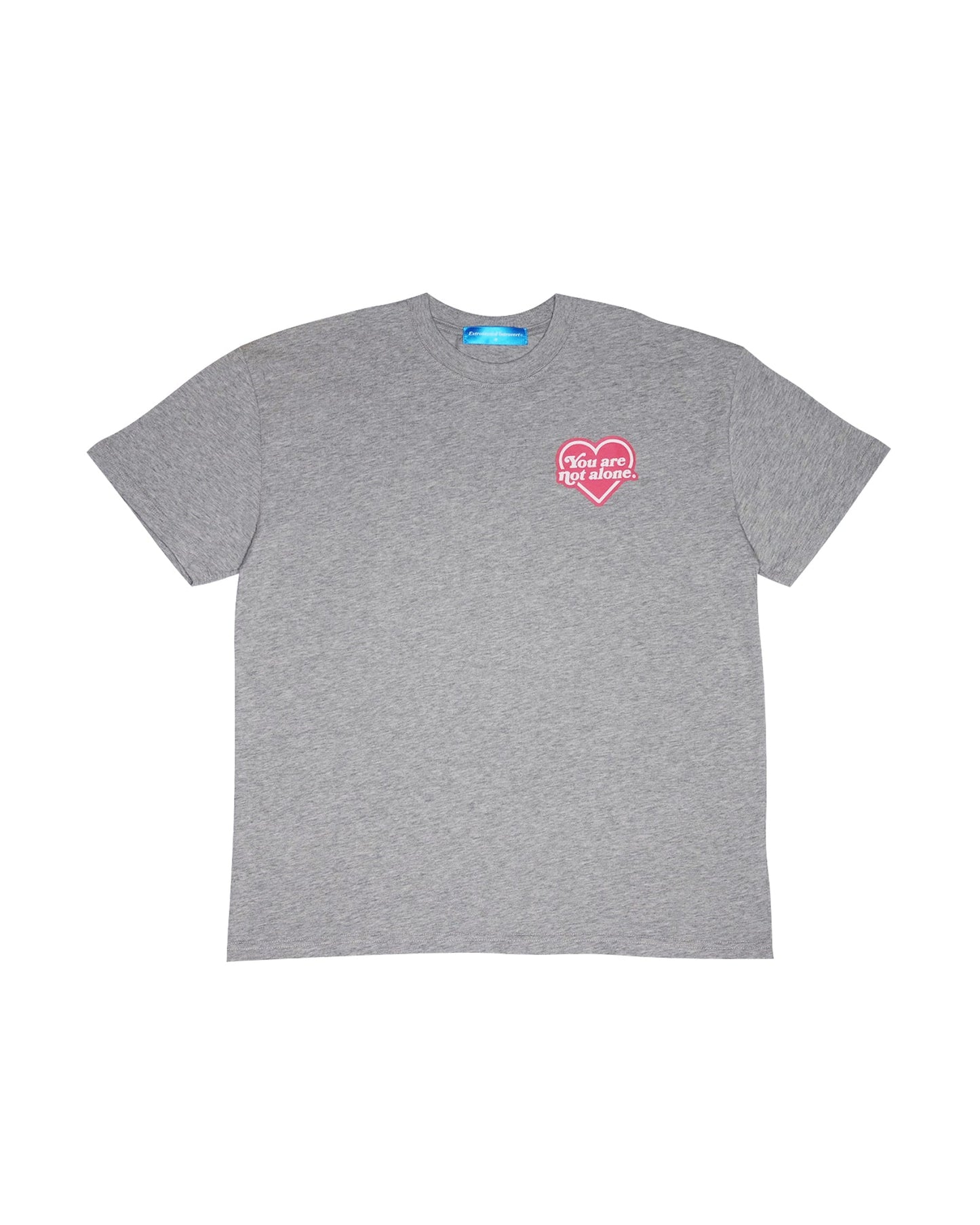 Heart Logo Oversized Heather Grey Tee