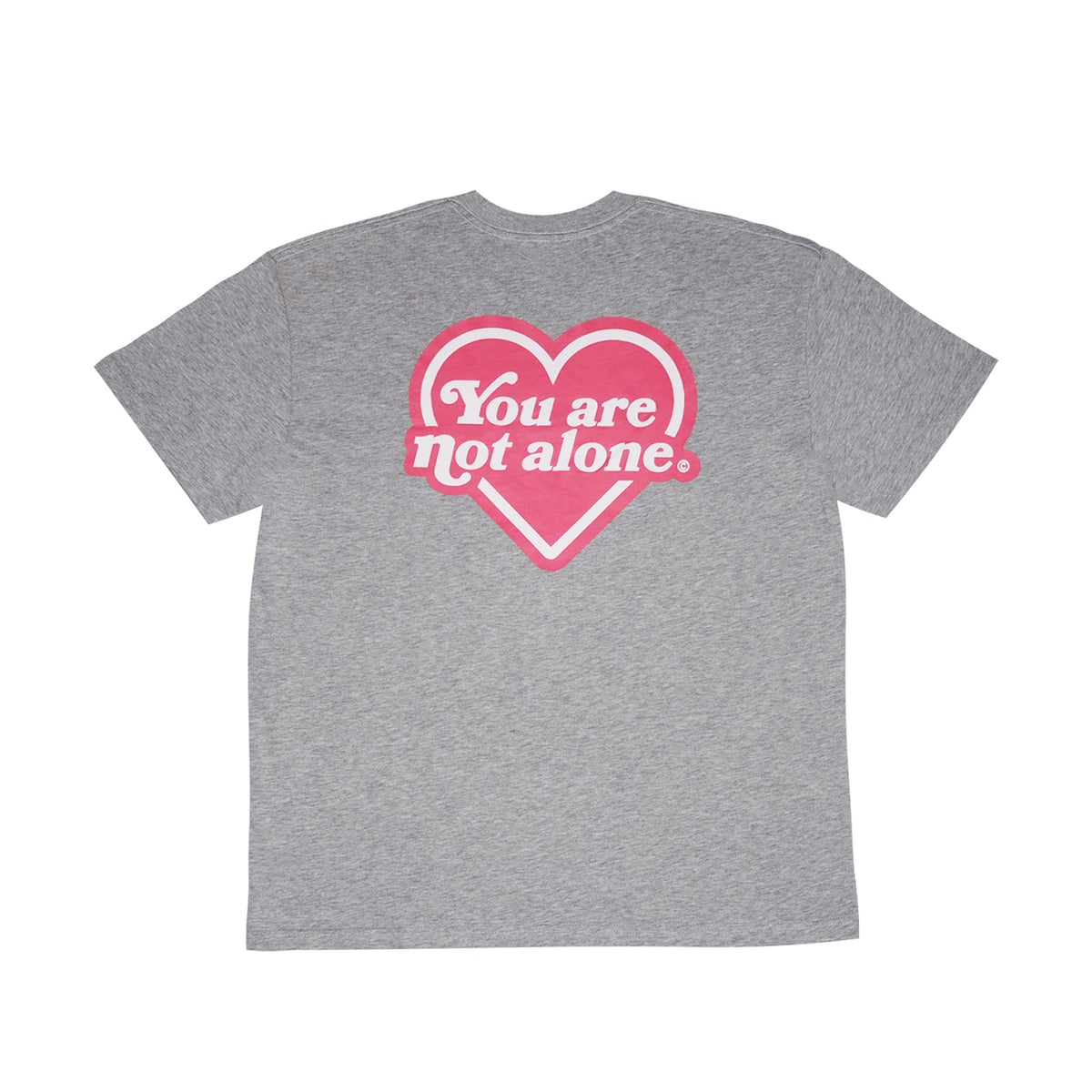 Heart Logo Oversized Heather Grey Tee