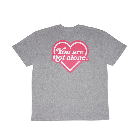 Heart Logo Oversized Heather Grey Tee