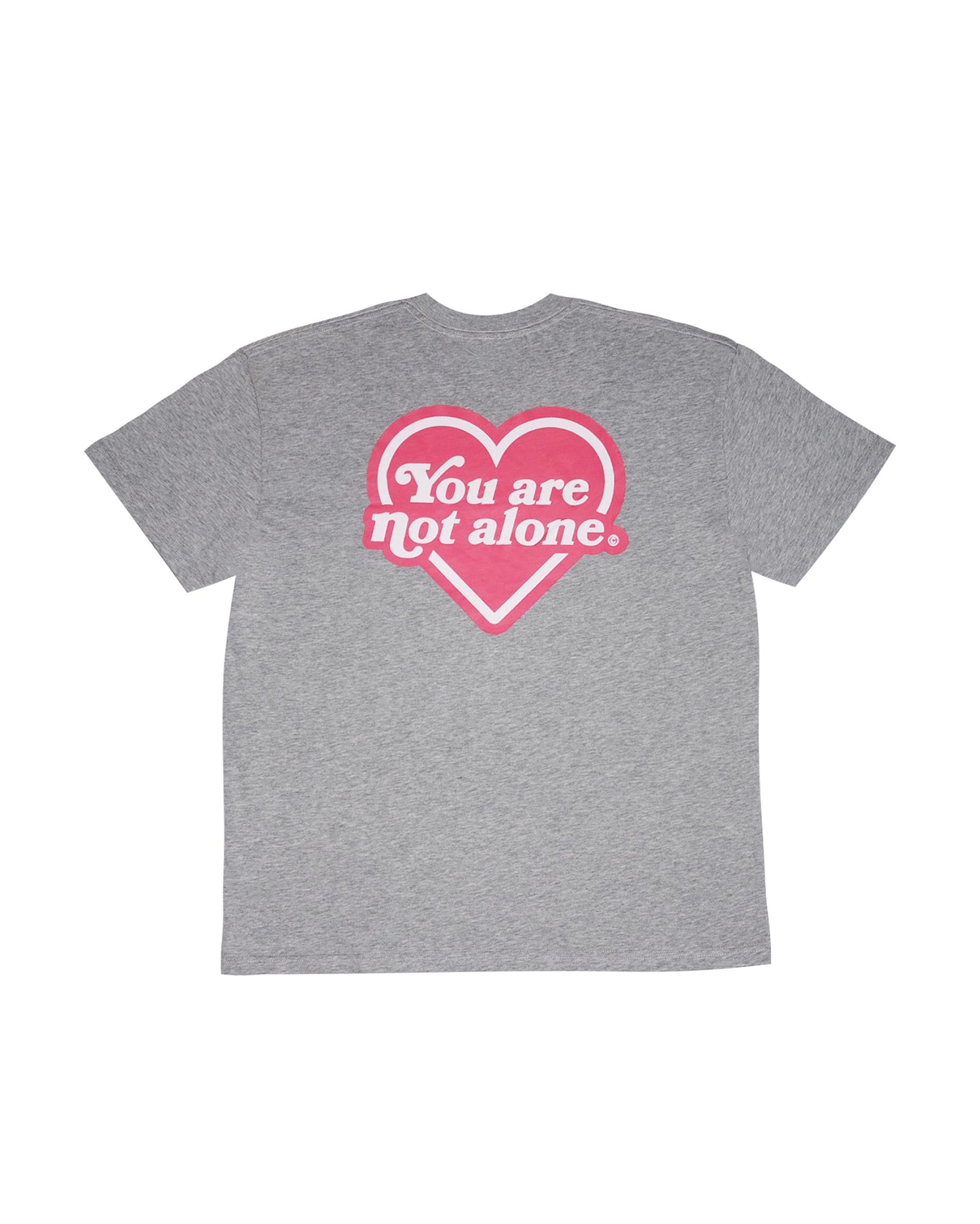 Heart Logo Oversized Heather Grey Tee