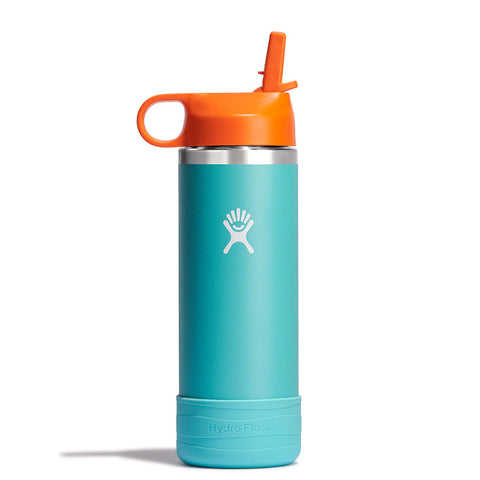 KIDS WIDE MOUTH STRAW CAP AND BOOT 18OZ
