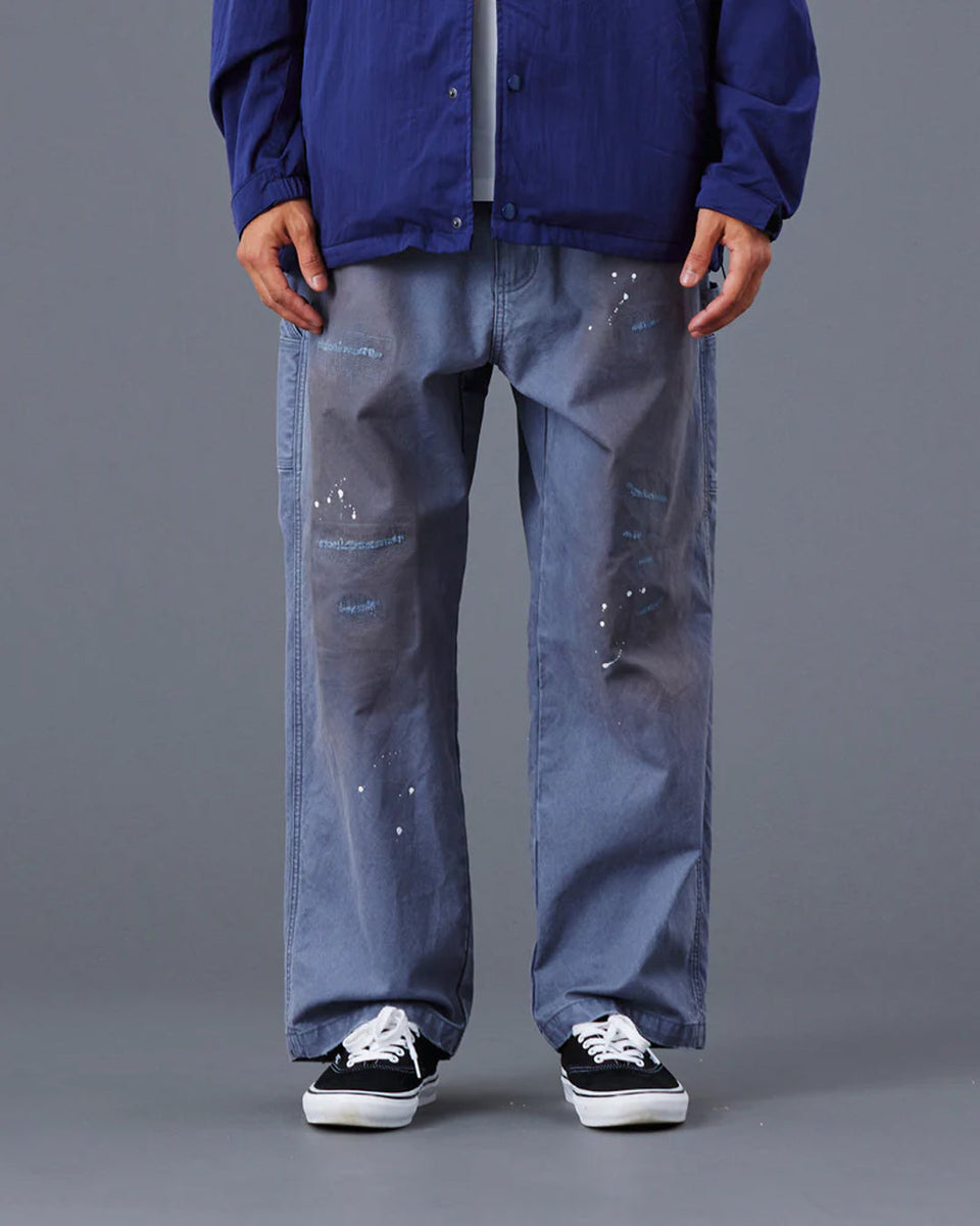 Repaired Canvas Work Pants - Charcoal