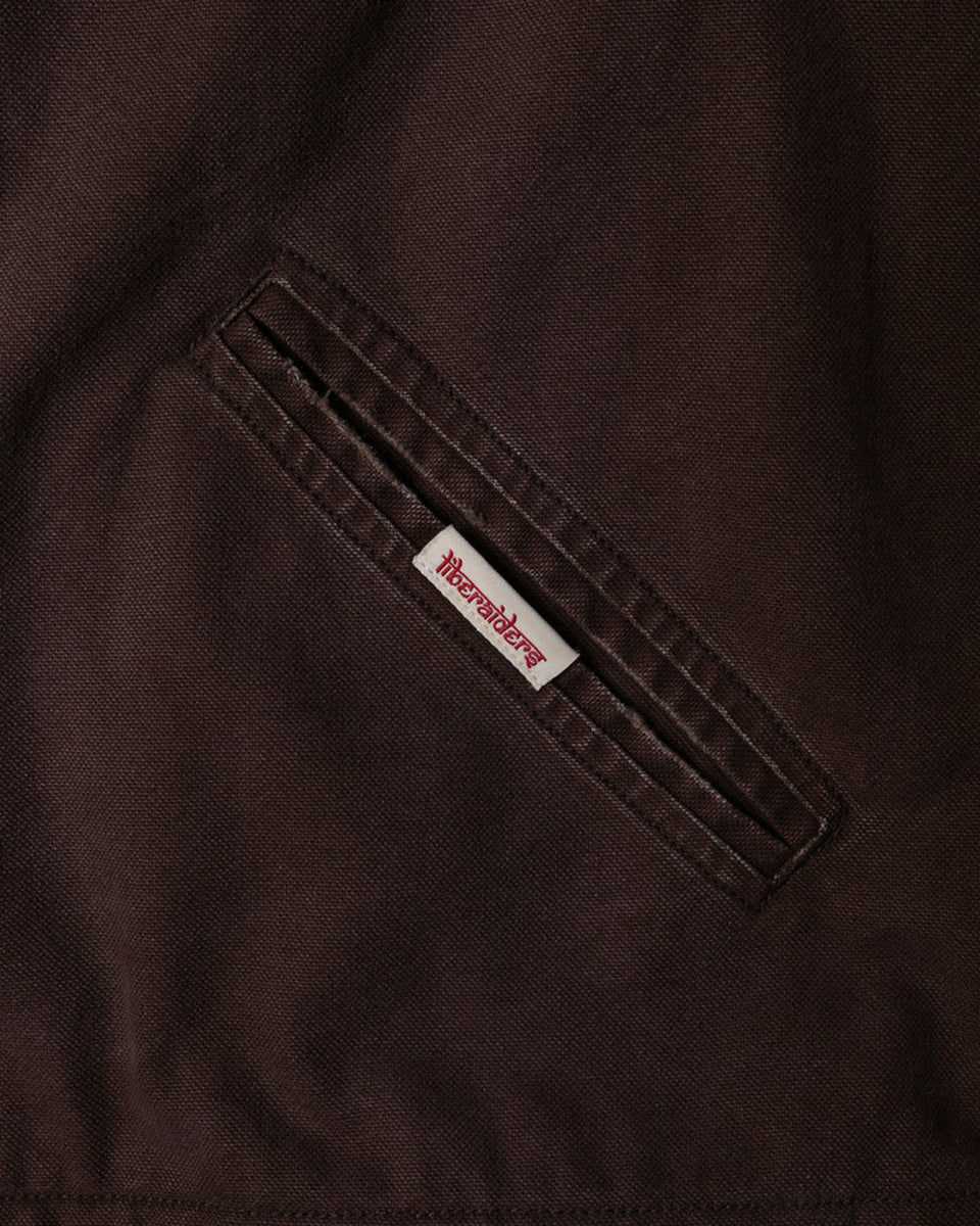 Garment Dyed Work Jacket - Brown