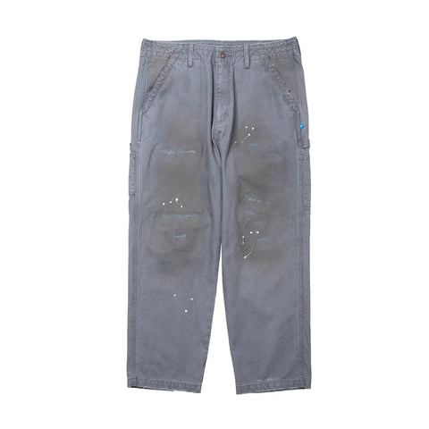 Repaired Canvas Work Pants - Charcoal