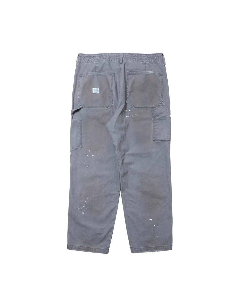 Repaired Canvas Work Pants - Charcoal
