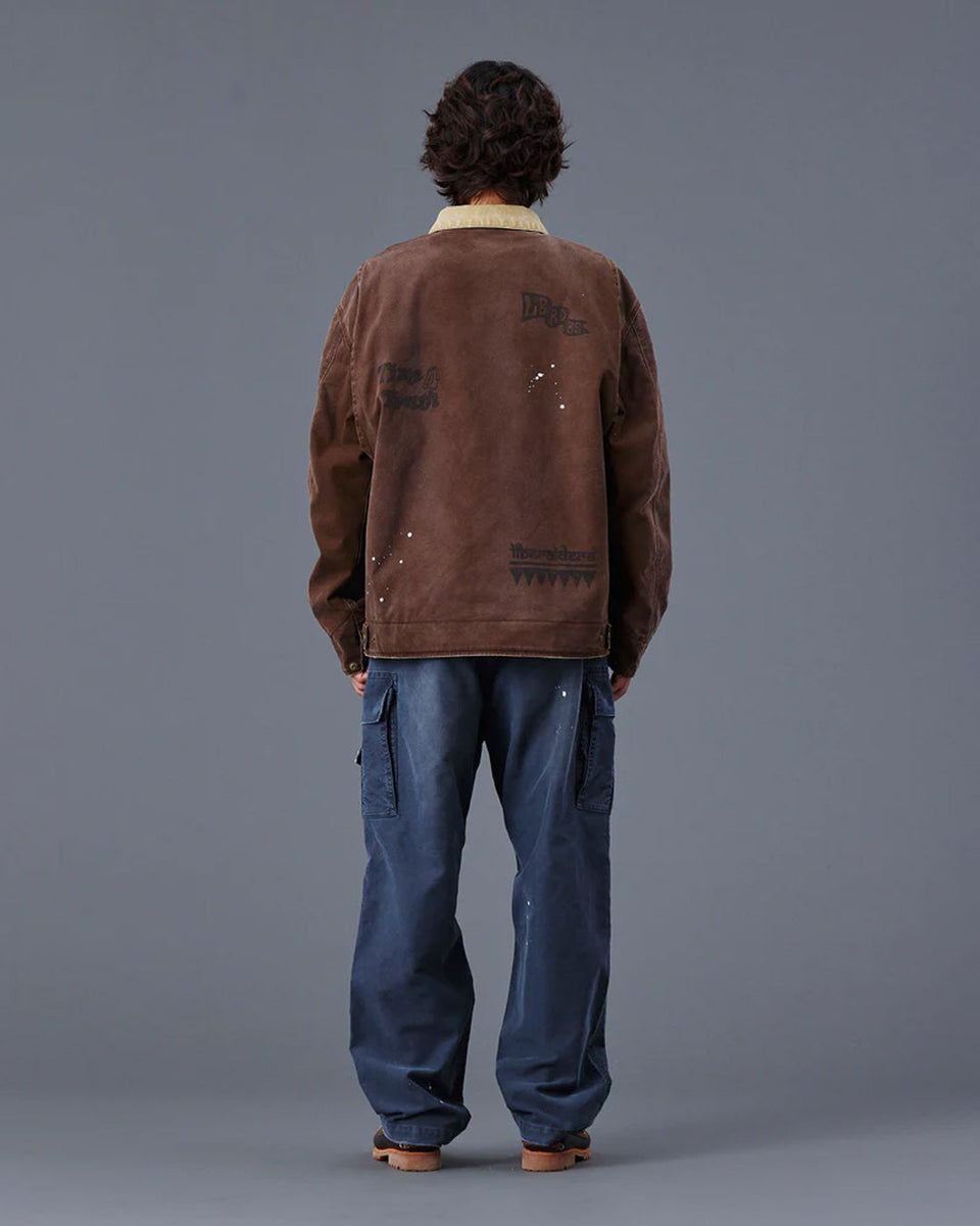 Garment Dyed Work Jacket - Brown