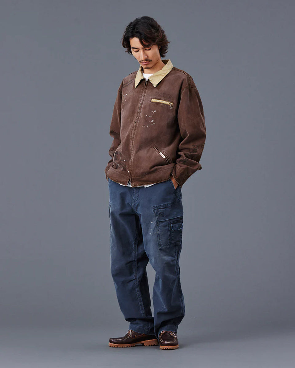 Garment Dyed Work Jacket - Brown