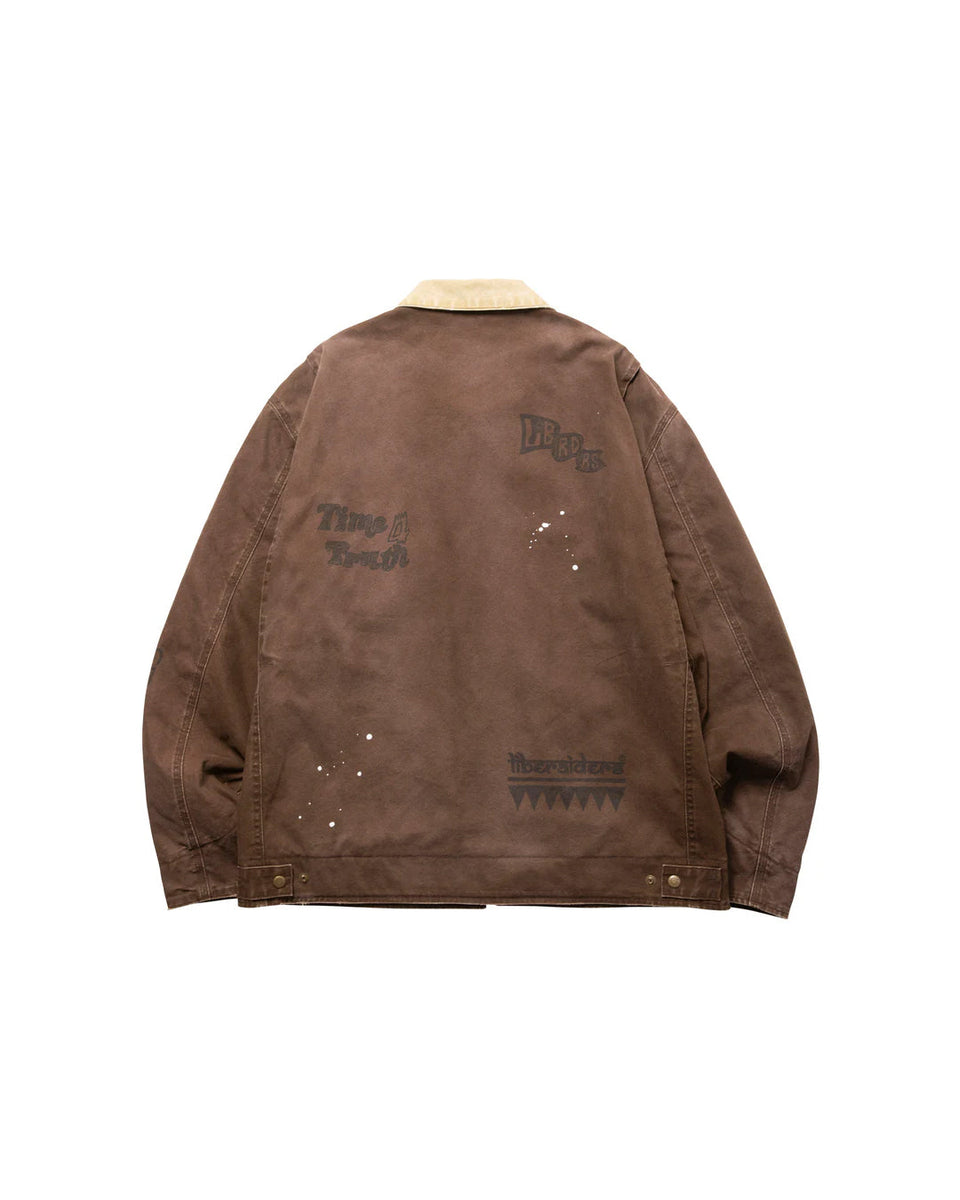 Garment Dyed Work Jacket - Brown