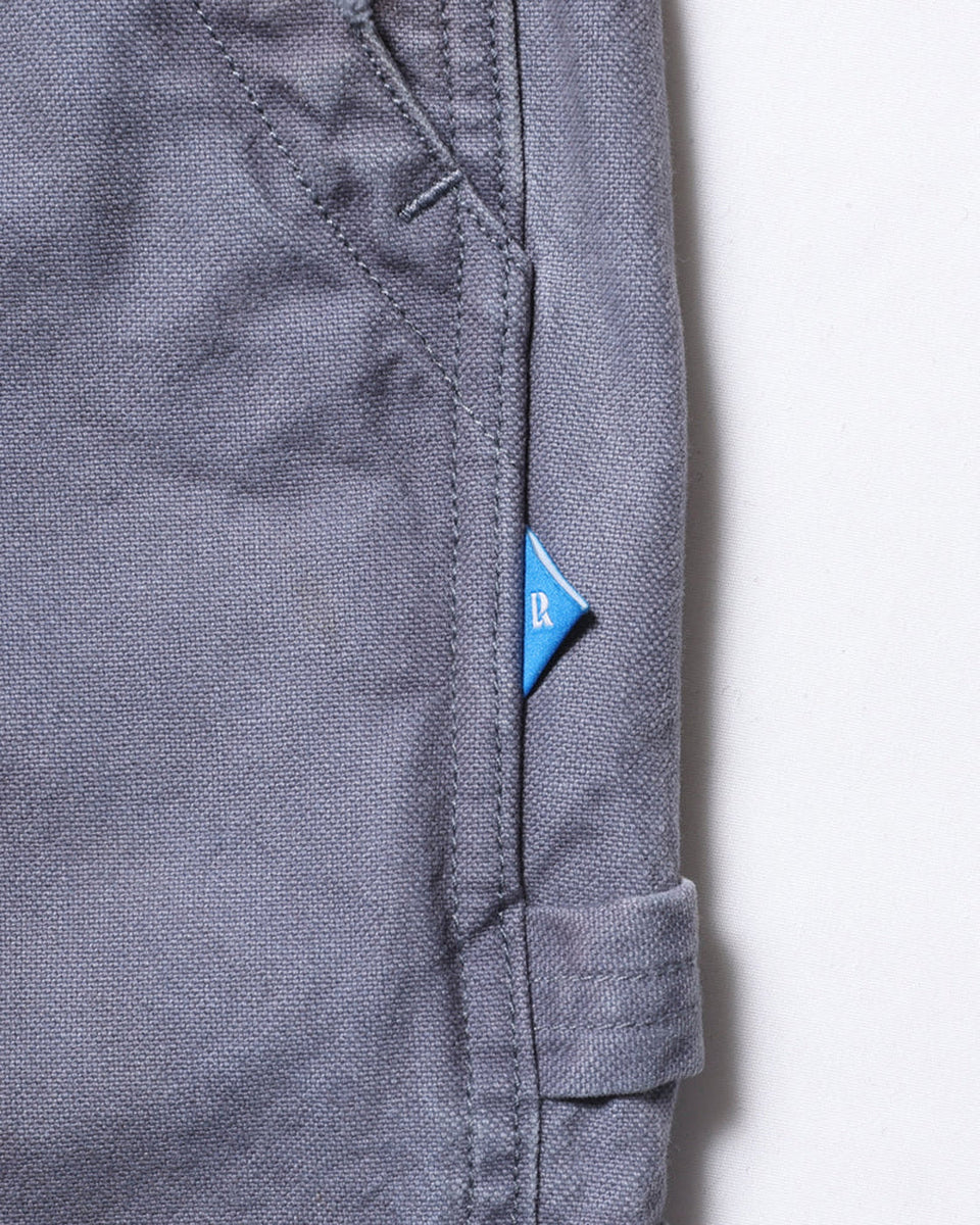 Repaired Canvas Work Pants - Charcoal