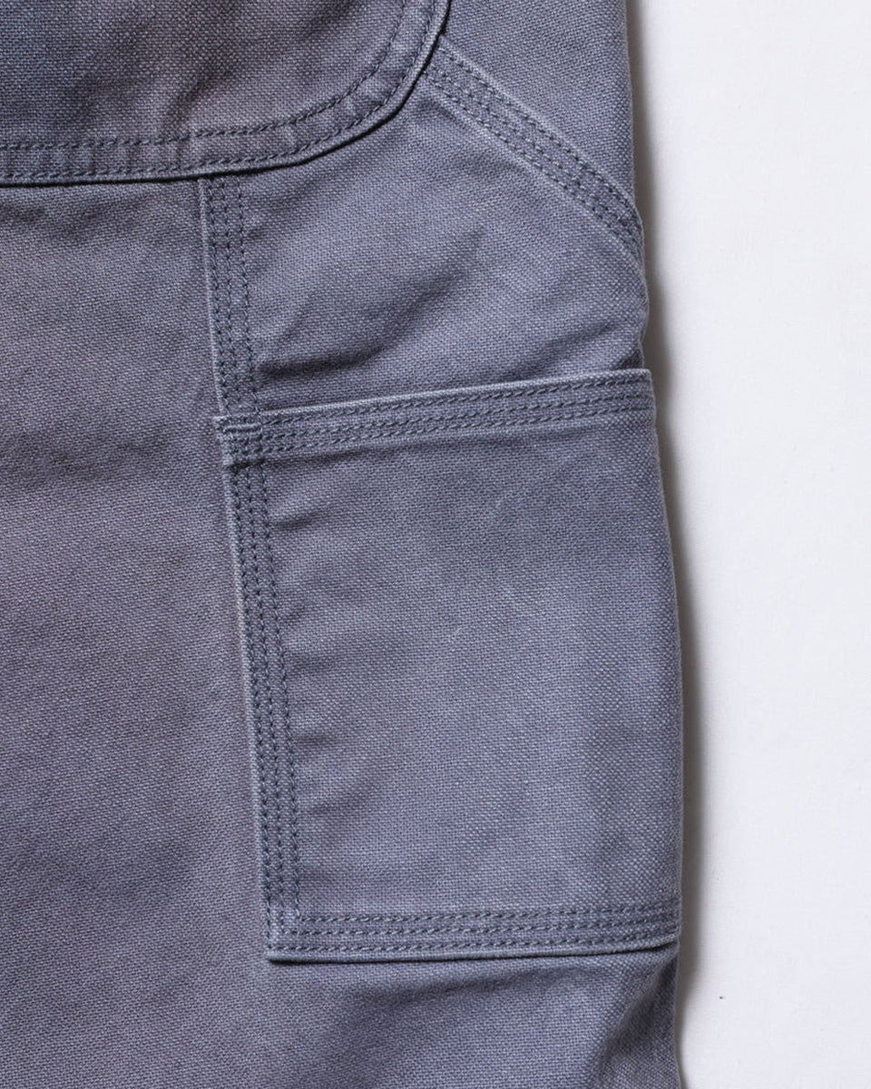 Repaired Canvas Work Pants - Charcoal