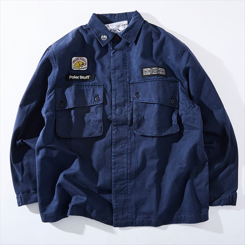 KUBRICK COTTON POPLIN JKT - NAVY