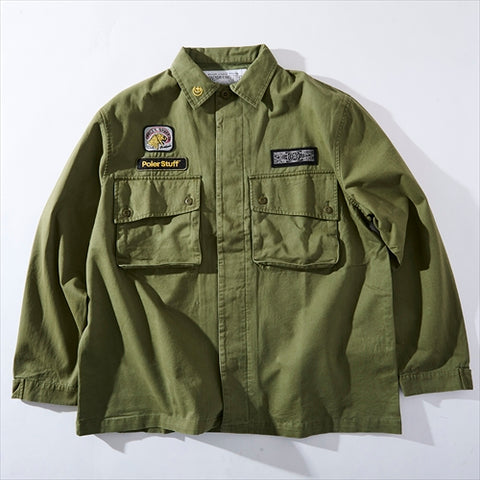 KUBRICK COTTON POPLIN JKT - OLIVE