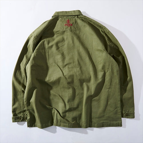 KUBRICK COTTON POPLIN JKT - OLIVE