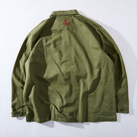 KUBRICK COTTON POPLIN JKT - OLIVE