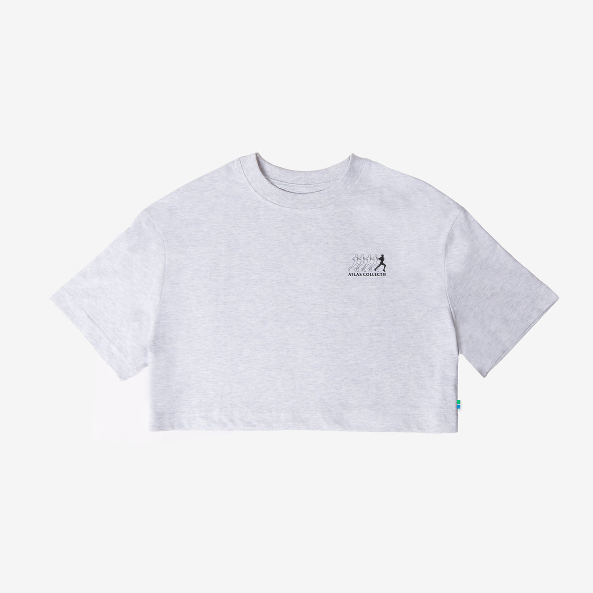 (R)unwind Organic Cotton WMNS Crop Top Heather Grey