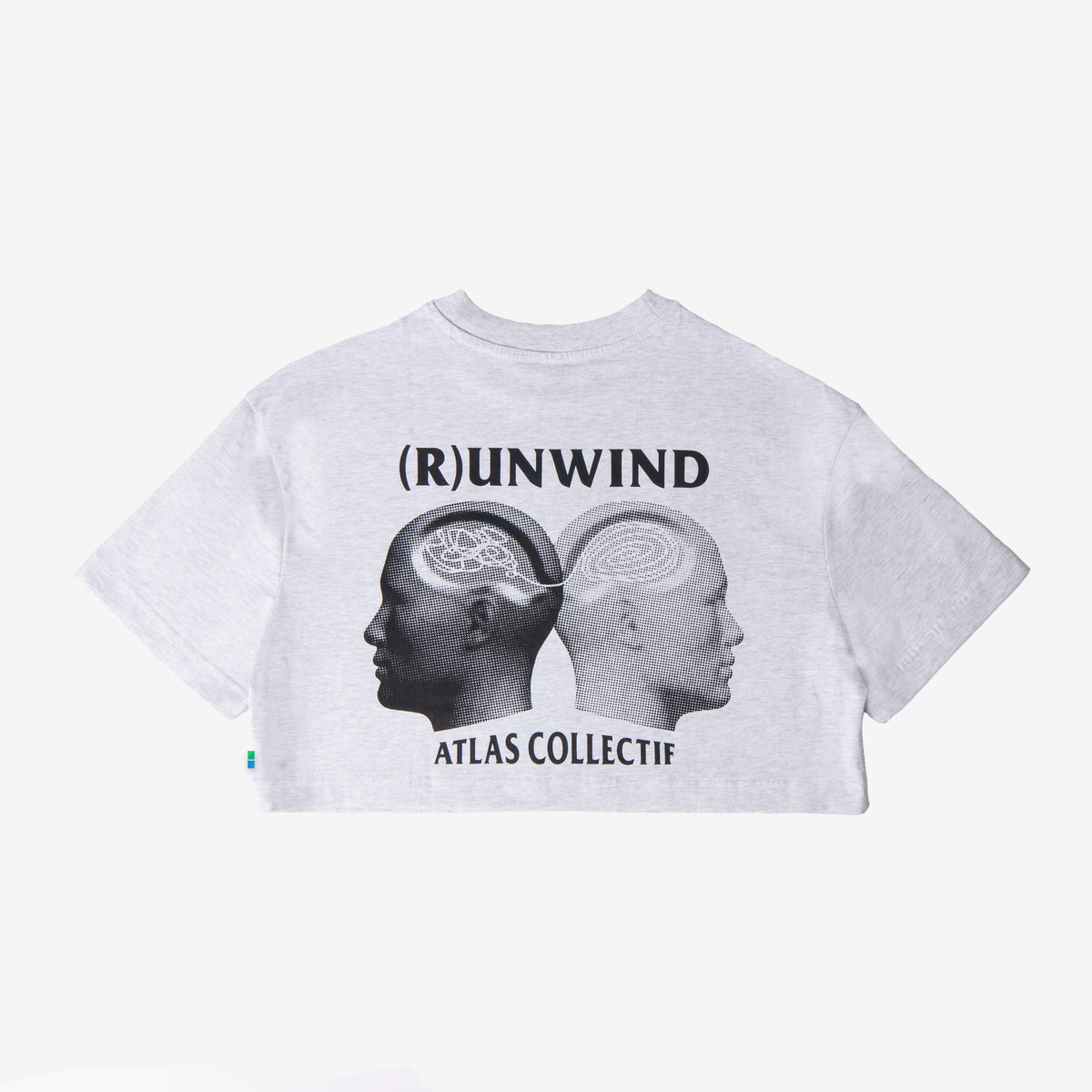 (R)unwind Organic Cotton WMNS Crop Top Heather Grey