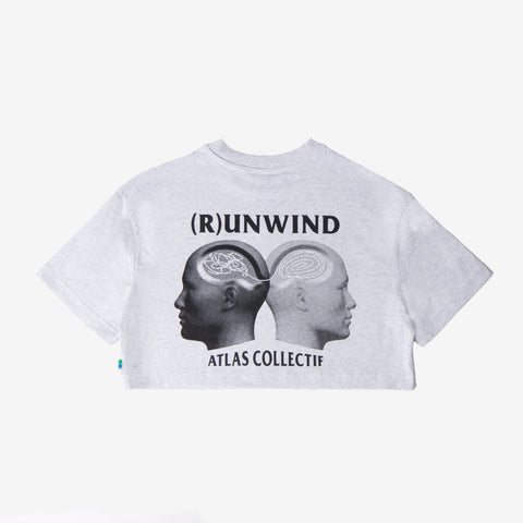 (R)unwind Organic Cotton WMNS Crop Top Heather Grey