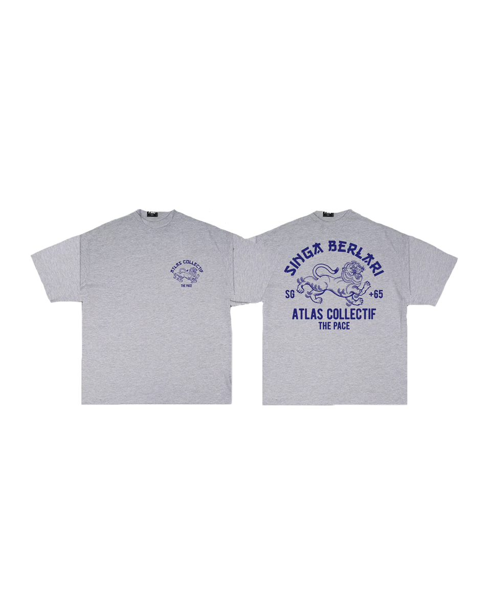 Singa Berlari T-Shirt Grey