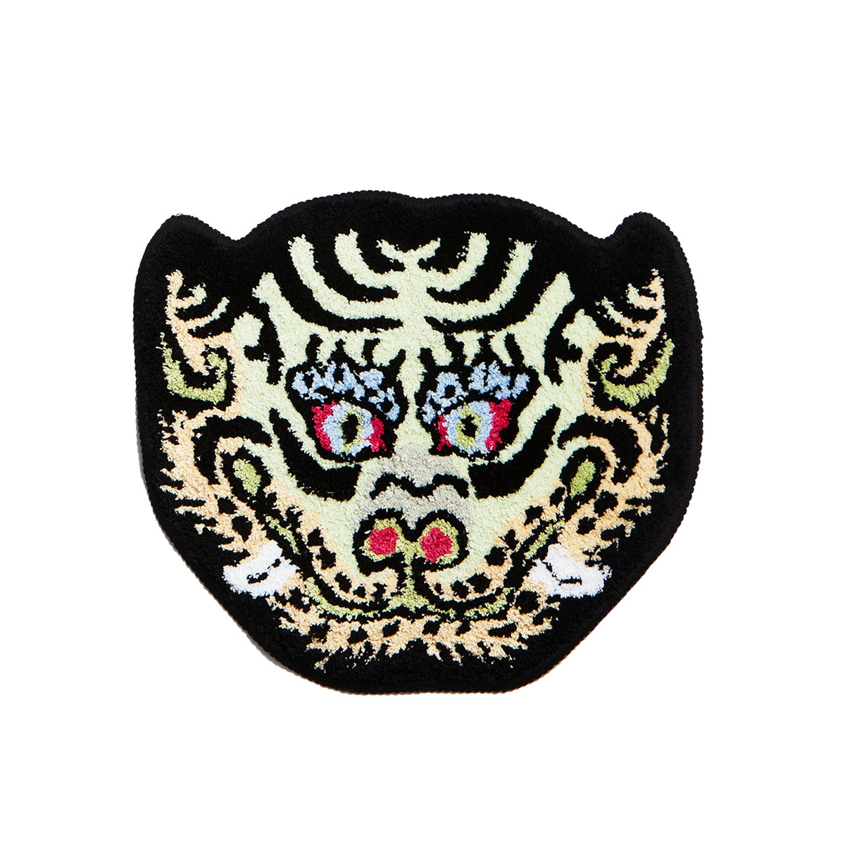 Mascot Tiger Head Rug - Pastel Green