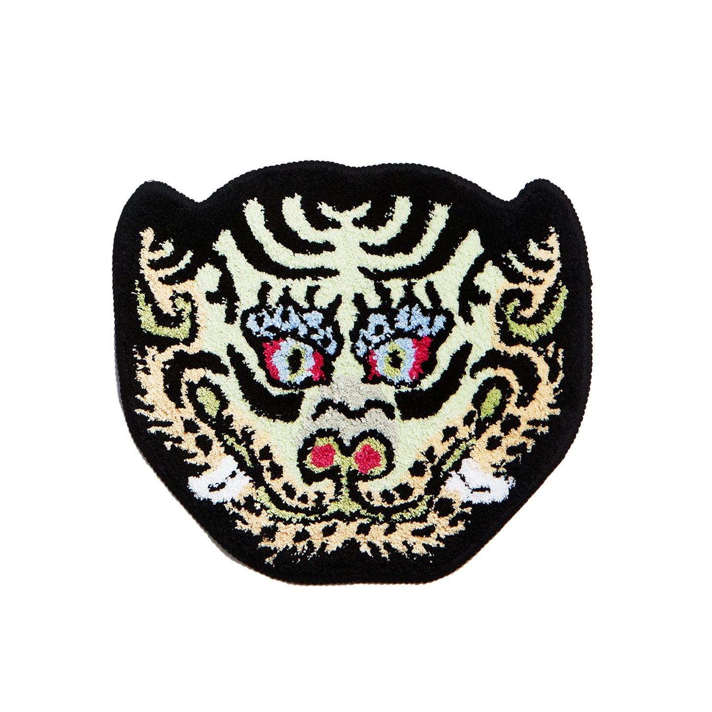 Mascot Tiger Head Rug - Pastel Green